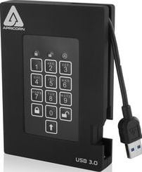 Надворешен SSD диск Apricorn Aegis Fortress, 512GB, USB 3.0, црн