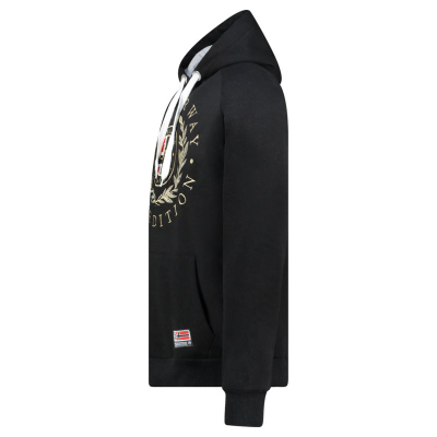Блуза со капуљача Geographical Norway Giger DB 100 M, за мажи, црна