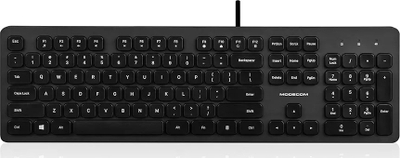 Tastierë Modecom 5200U, me kabllo, profil i ulët, e zezë