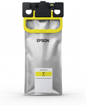 Kasetë bojë kompatibile Epson T01D4, kapacitet shumë i lartë, e verdhë