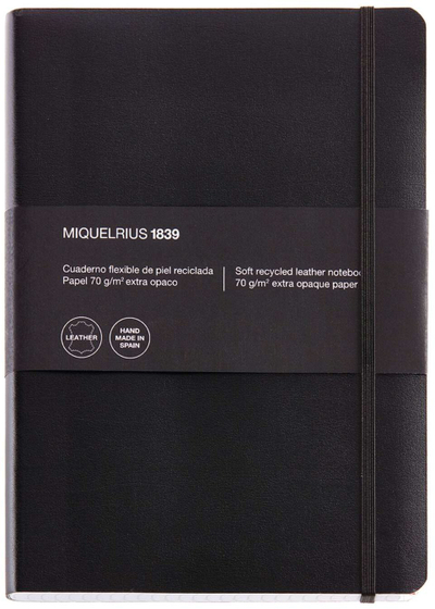 Тетратка Miquelrius LEATHER1839, 15x21 cm, 300 листови, кожен корица