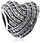 Rruazë Infinity Love HSZ-427-S, e argjendtë, woman