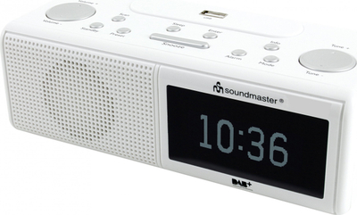 Radio me orë Soundmaster UR8350WE, DAB+, FM, e bardhë