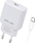 Karikues Beline BLNCB30 për prizë, 30W GaN, USB‑C PD, me kabllo USB‑C, i bardhë
