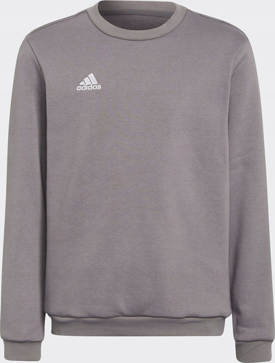 Bluzë sportive për fëmijë Adidas Entrada 22 Jr H57477, pambuk poliester, me fleece, gri