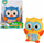 Lodër muzikore buf Askato Cheerful Musical Owl, me drita edhe me tinguj, me bateri, e verdhë ose e kaltër