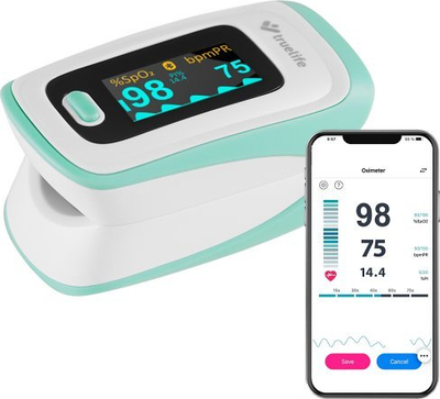 Оксиметар TrueLife Oximeter X5 BT, OLED екран, Блутут, сив