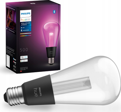 Llampë smart Philips Hue 929003151501, LED, E27, 16 milion ngjyra