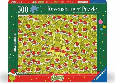 Puzzle Ravensburger Le Grinch Challenge, 500 copa, shumëngjyrësh