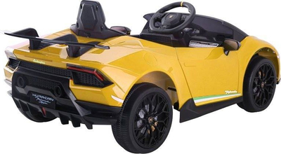 Makina elektrike për kalamaj Lamborghini Huracan, 12V, me telekomandë 2.4G, e verdhë