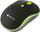 Maus Techly IM, wireless, USB, i zi dhe i verdhë