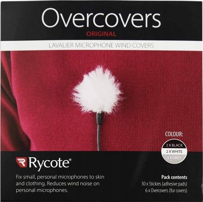 Mbulesa antivere për mikrofon lavalier Rycote Mix Colours, set 30 copë, shumëngjyrëshe