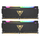 Ram Patriot Viper Steel RGB PVSR416G360C8K, 16GB DDR4, 3600MHz, e zezë