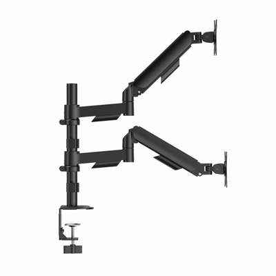 Држач за маса за монитори Gembird MA-DA2P-02, за два монитори 17-32", носивост 9 kg, црн