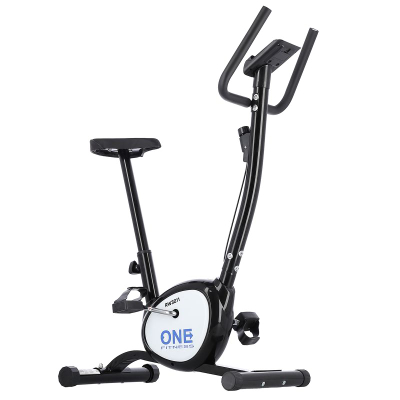 Biçikletë stacionare One Fitness RW3011, rezistencë mekanike, kompjuter trajnimi, e zezë