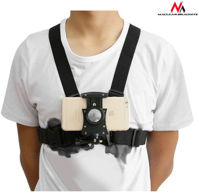 Parzmore sportive kraharori Maclean MC-773, për telefon dhe GoPro, universale, e zezë