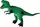 Lodër dinozaur Tyrannosaurus, 38 cm, me zë, i gjelbër