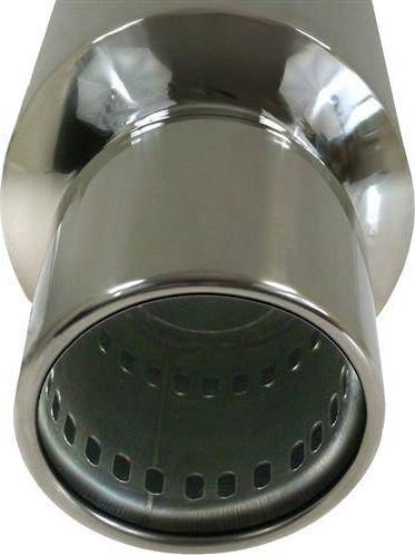 Sustë fundore TurboWorks End Muffler, hyrje 76mm, inox, e argjendtë