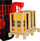 Lodër forklift Lean Toys 17842, shkalla 1:16, me drita dhe zë, e kuqe