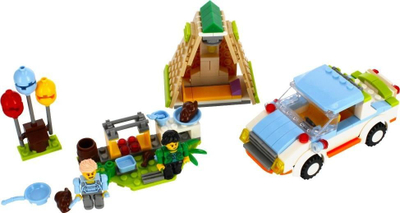 Lodra konstruktore ALLEBLOX Camping, 251 copë, 34x27x6 cm, shumëngjyrëshe