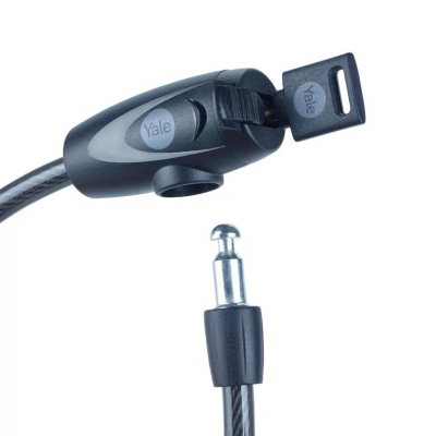 Kyç kabllo biçiklete Yale Essential Security, 10mm, 60cm, ngjyrë e zezë