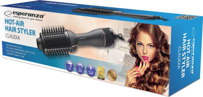 Esperanza EBL015 Топла Воздушна Четка, 1200W, Црна