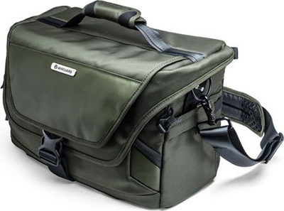 Çantë krahu për fotografi Vanguard VEO SELECT 36S, e madhe, me xhep për laptop, jeshile e errët