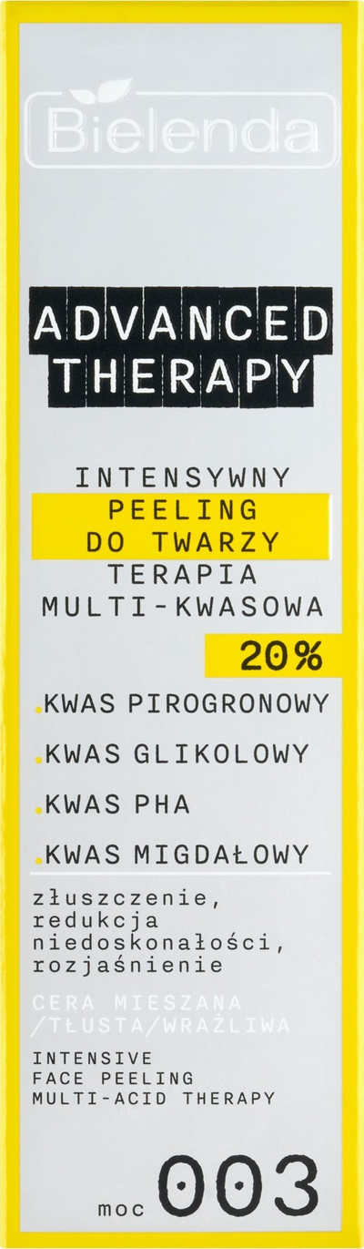 Peeling fytyre Bielenda Advanced Therapy 003, terapi multi-acid 20%, 30 ml