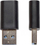 Adapter USB Alcasa USB-AD300, USB-A 3.0 në USB-C, i zi
