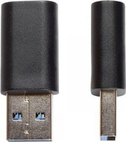 Adapter USB Alcasa USB-AD300, USB-A 3.0 në USB-C, i zi