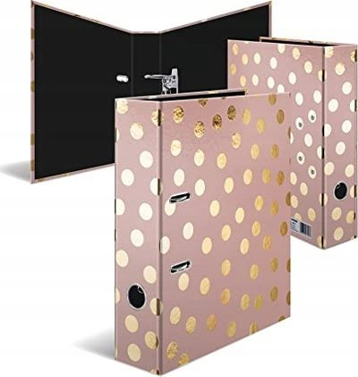 Dosje mekanike HEMA Lever Arch Fashion Style Dots, A4, shpinë 70mm, me ngjyra