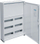 Kuti shpërndarje modulare Hager FW Univers N FWB52N, 6x12 module, IP44, 800x550x160 mm, e bardhë
