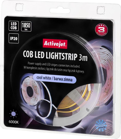 Shirit drite Activejet COB, LED, IP20, 3m, i bardhë