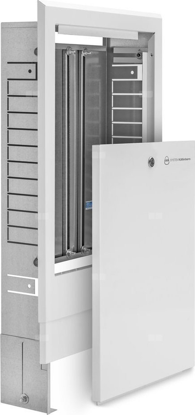 Kabinet sipërfaqësor QIK SN-8/4, 8 qarqe ngrohjeje, sistem përzierës 4 qarqe, i bardhë