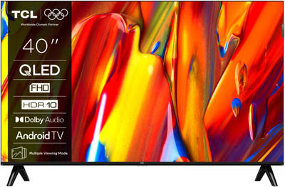 TV TCL QLED 40V5CX7, 40", 4K Ultra HD, Smart Android TV