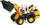 Играчка багер на тркала Bruder Liebherr L574, пластика, жолта