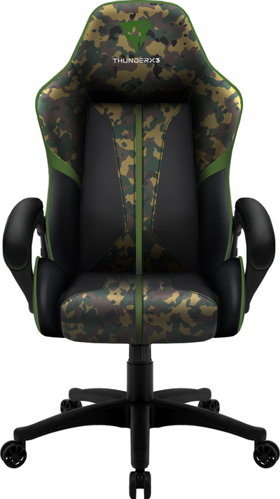 Гејминг столица ThunderX3 BC1 Camo, до 150kg, функција нишање, зелена камуфлажа
