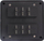 Kuti siguresash MTuning_F Fuse Box, 6x Type B, 12V, e zezë