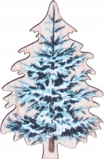 Kapëse druri zbukuruese BN Christmas Tree, 4 cm, set me 9 copë, shumëngjyrëshe