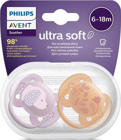 Biberon qetësues Philips Avent SCF091/18, 6 18 muaj, silikoni, për vajza