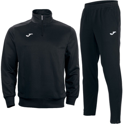 Pantallona sportive Joma Crew II Nilo, slim fit, me zinxhir te fundi i këmbëve, të zeza