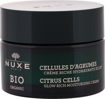 Krem hidratues NUXE BIO me teksturë të pasur- ekstrakt agrume, 50ml