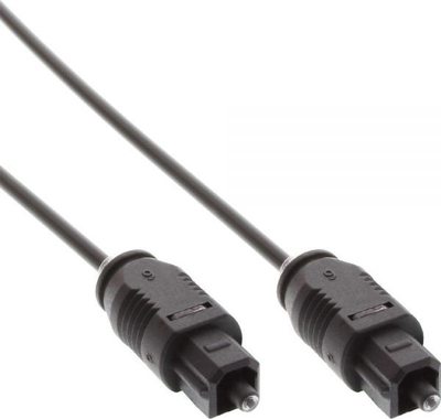 Kabllo audio optik InLine Toslink, 2m, e zezë