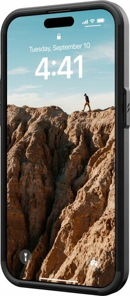 Kapak UAG Civilian MagSafe për iPhone 15 Pro, i fortë kundër goditjeve, i zi
