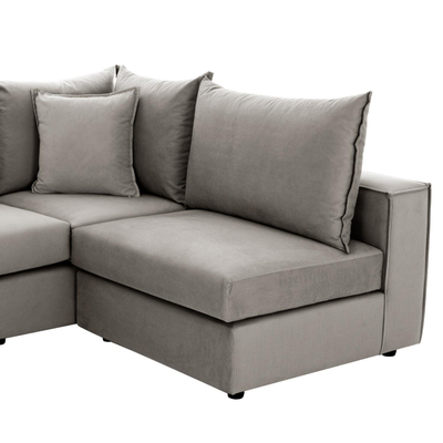 Divan këndor Monza 265x195x98Hcm (HM3256.11), bezhë