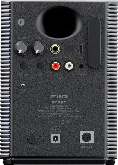 Bokse tavoline FiiO SP3 BT, Bluetooth, aktive, të zeza