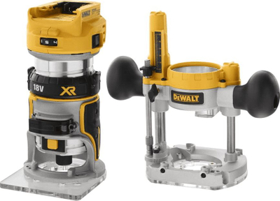 Frezë druri pa kabllo Dewalt DCW604N, 18V, motor brushless, e verdhë