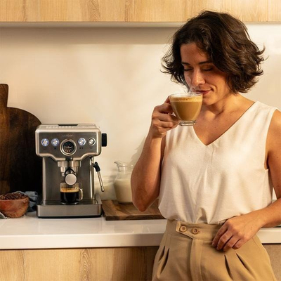 Aparat kafeje Cecotec Barista, 20 bar, 1.8L, ngjyrë argjendi