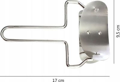 Prerëse brumi Brunbeste BB-3098, diametër 10cm, çelik inox, argjendtë