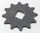 Rrotë dhëmbëza DEA XDED7813.081, metal, e zezë
